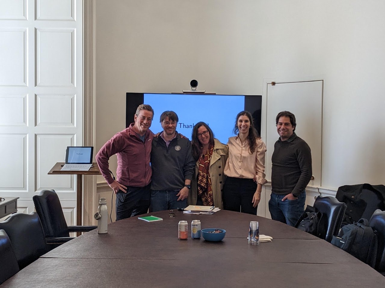 Presentation of my dissertation with the committee, Prof. Eric Leeper, Prof. Eric Young, Prof. Ana Fostel, and Prof. Felipe Saffie. A huge thanks to them!
